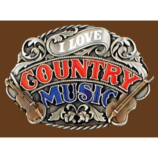 Download this Belt Buckle Love Country Music Enamel picture