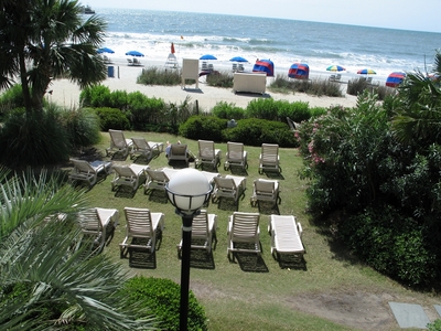 Holiday Inn at the Pavilion - beach view from condo