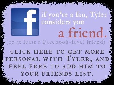 go to Tyler's Facebook profile