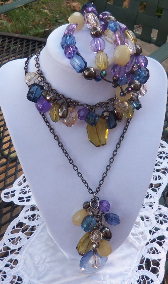 Necklace and bracelet signature set Handcrafted in America
