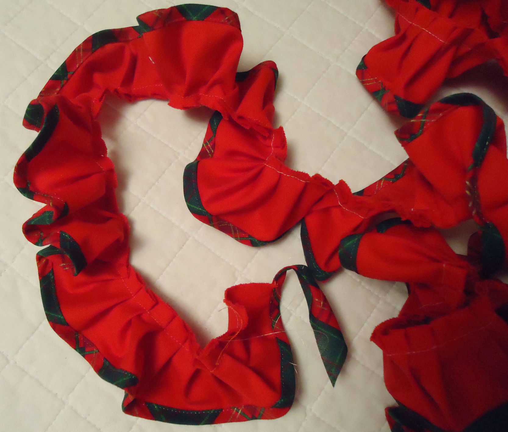 ready to use ruffle, Handcrafted in America, one-of-a-kind