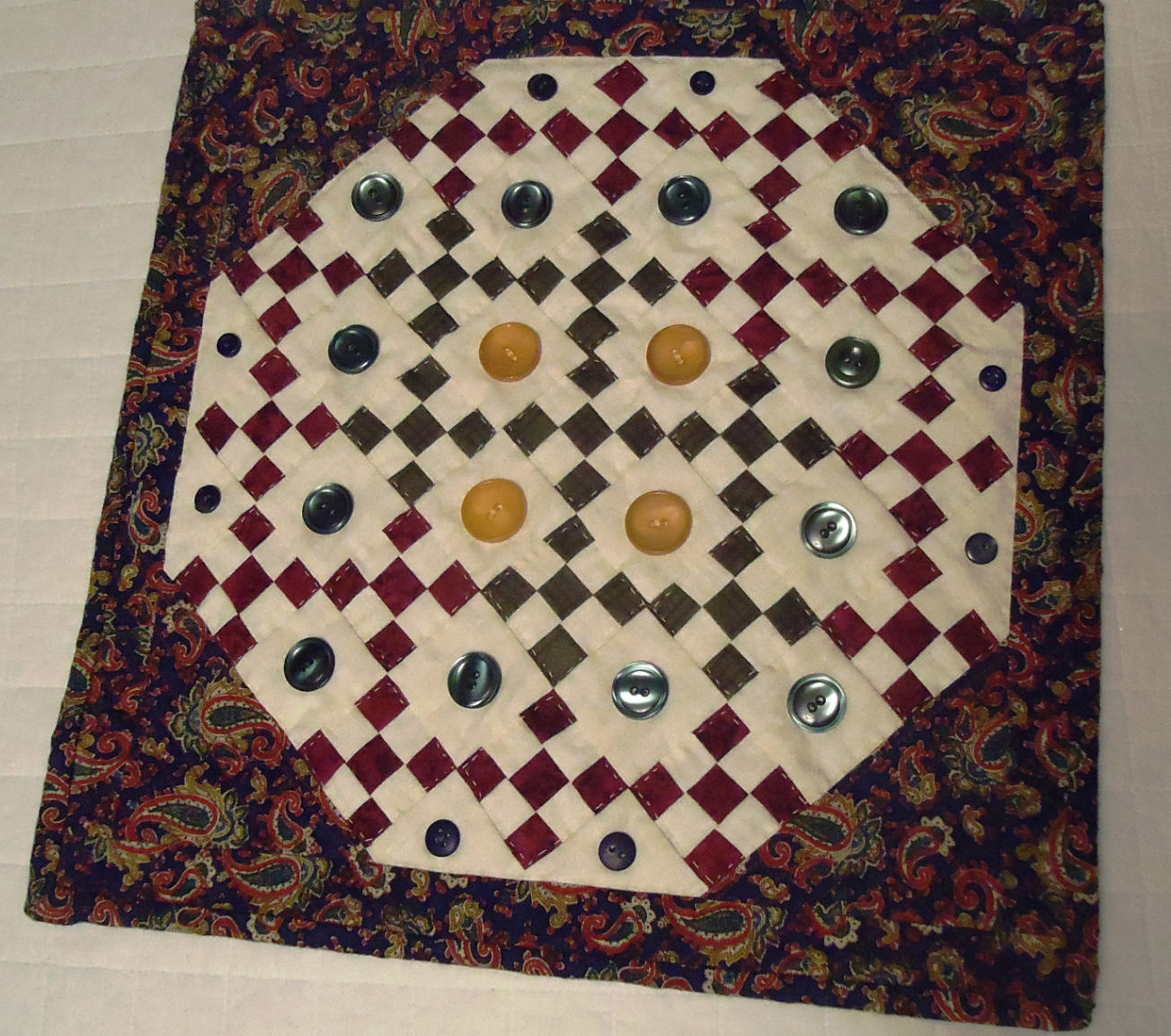 Vintage Button Wall Hanging