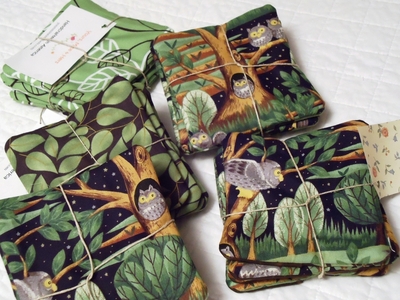 Handcrafted in America, Mug Rugs, Coasters