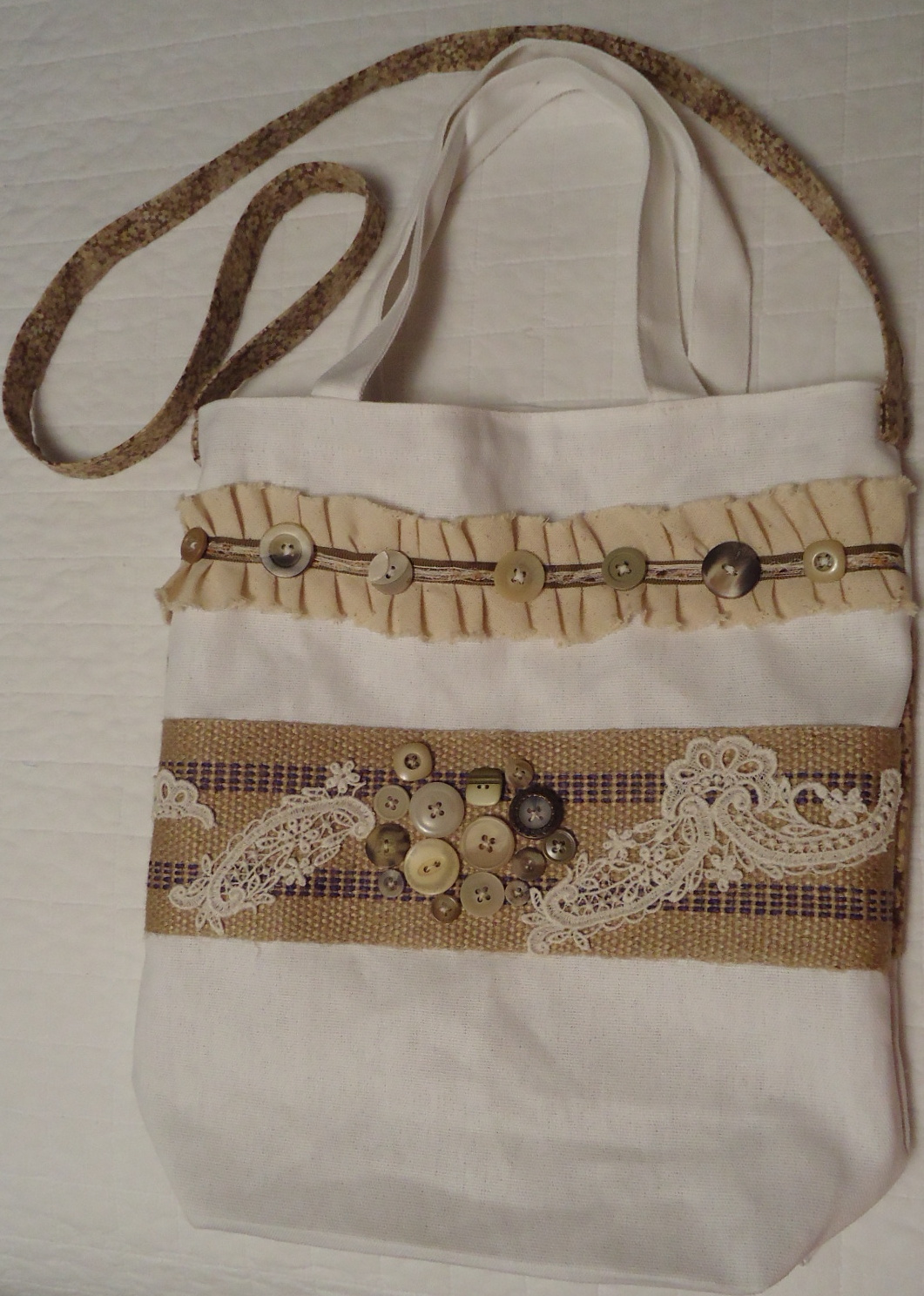 Embellished tote bag