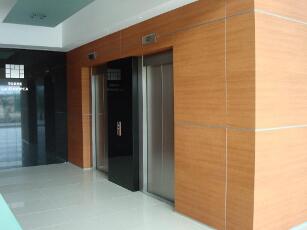 Lobby Europea panel de aluminio ALPOLIC madera WLN