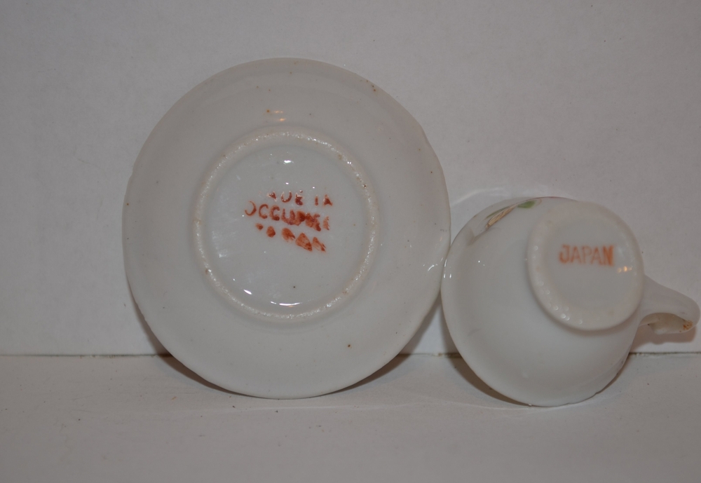 occupied japan miniature tea cup and saucer