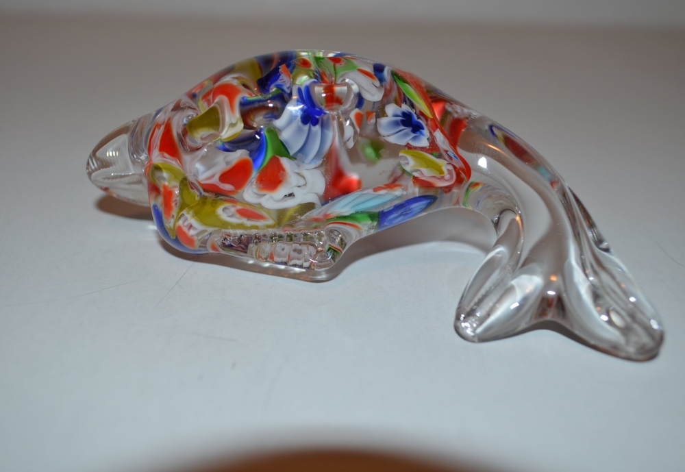 murano dolphin glass
