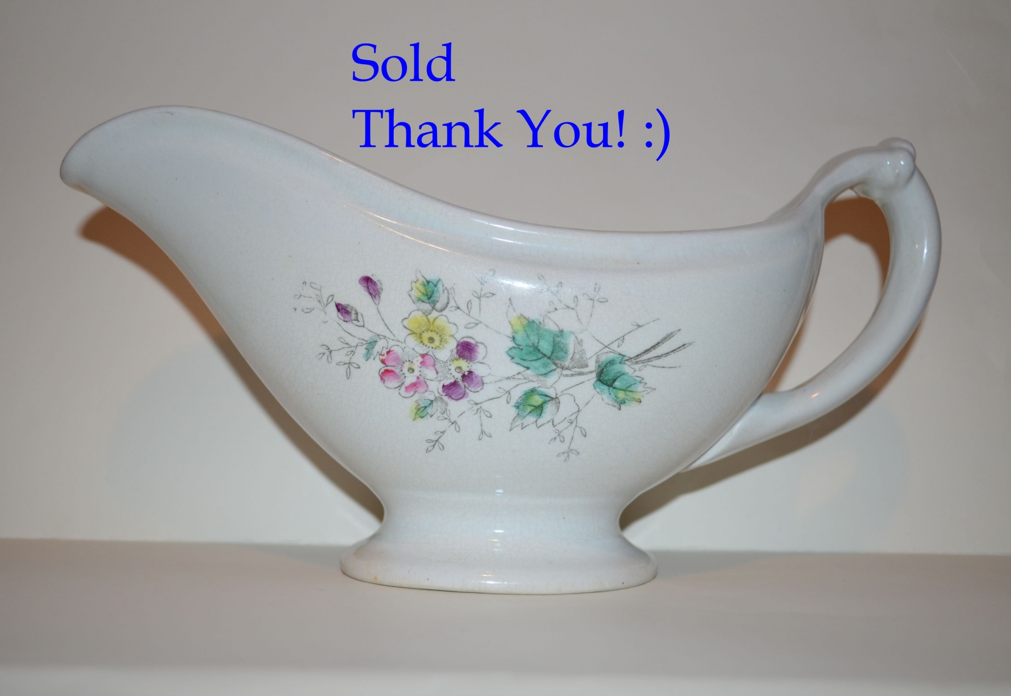 The Wick China Co. Gravy Boat