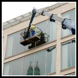 hydraulic access window cleaning