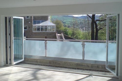 Bi-fold balcony door