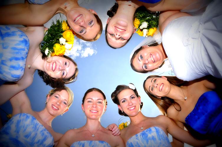 Artistic image of bridesmaids in North Georgia