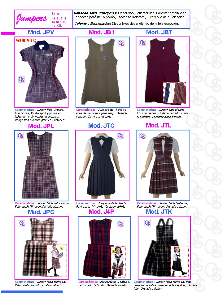 catalogo uniformes qsuave jumper jumpers