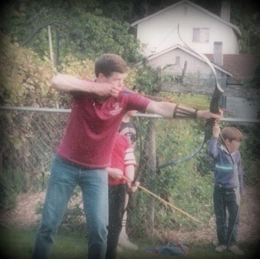 Rourke Brown shooting his Browning Recurve