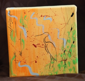 Orange Heron