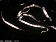 Black Chiffon Veil with Silver Trim (includes CA sales tax)
