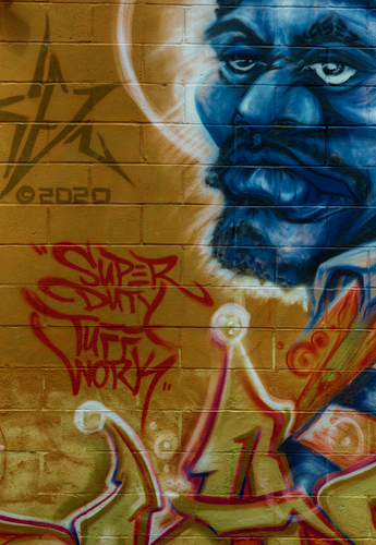 graffiti on a wall in Brooklyn