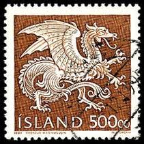 Iceland Dragon Stamp