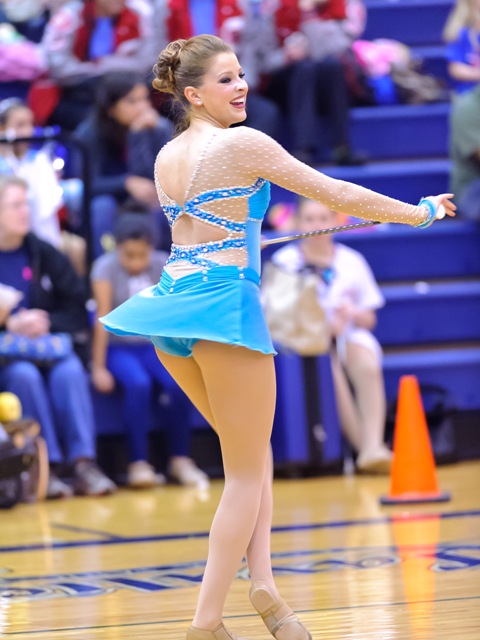 Senior Twirler Caroline Carothers