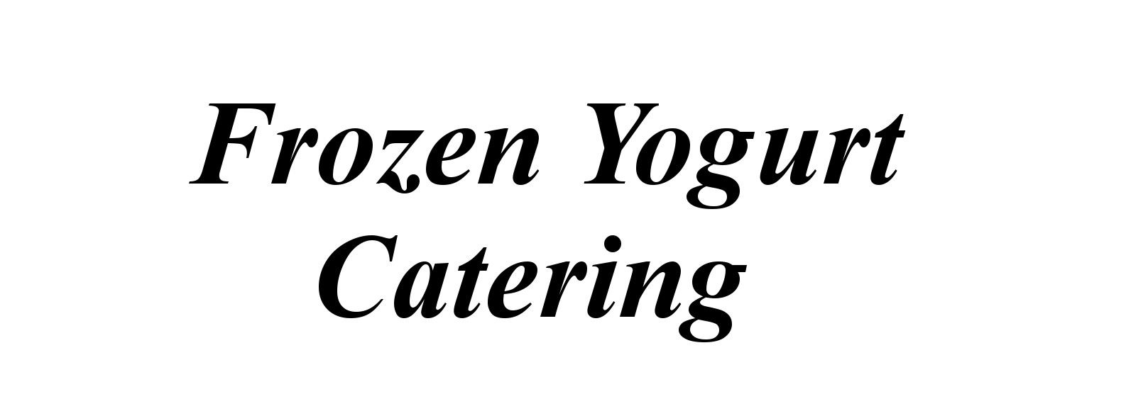 Frozen Yogurt Catering For Events