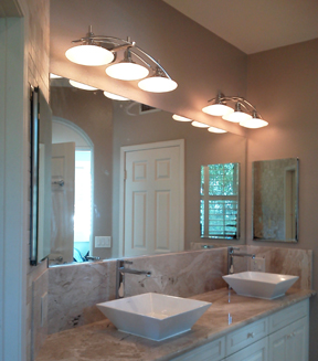 Bathroom Lighting Baratelli Electrician Scripps Ranch Electrician