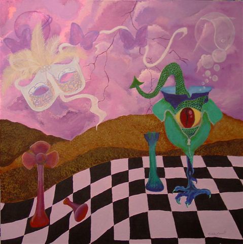 surreal art painting acrylic