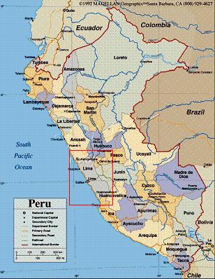 Mapa del Perú