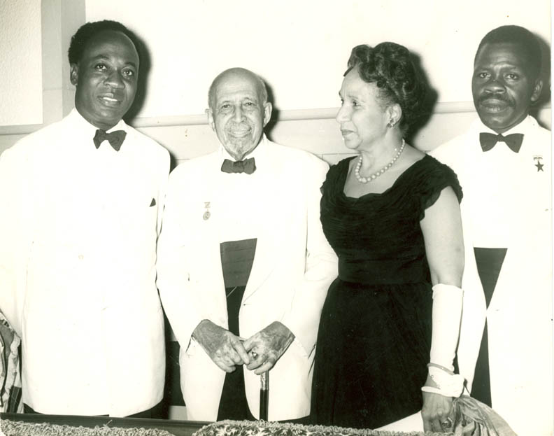 Kwame Nkrumah (left) and W.E.B. Du Bois (left middle)