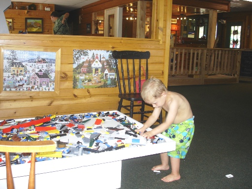 Legos in the Lodge at Woodsong RV Resort
