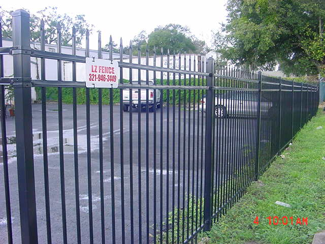 Wrought iron fence