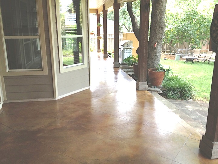 Exterior Stained Concrete