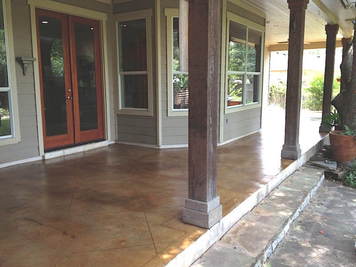 Exterior Stained Concrete