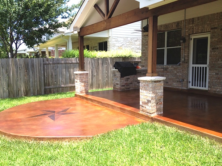 Exterior Stained Concrete