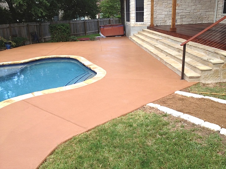 Exterior Stained Concrete