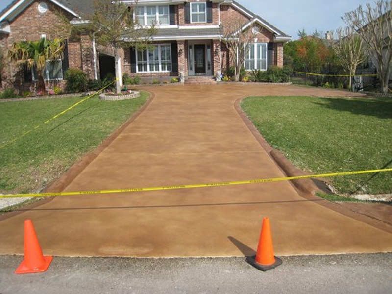 Exterior Stained Concrete