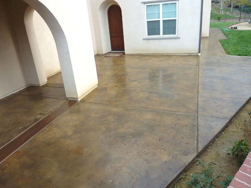 Exterior Stained Concrete