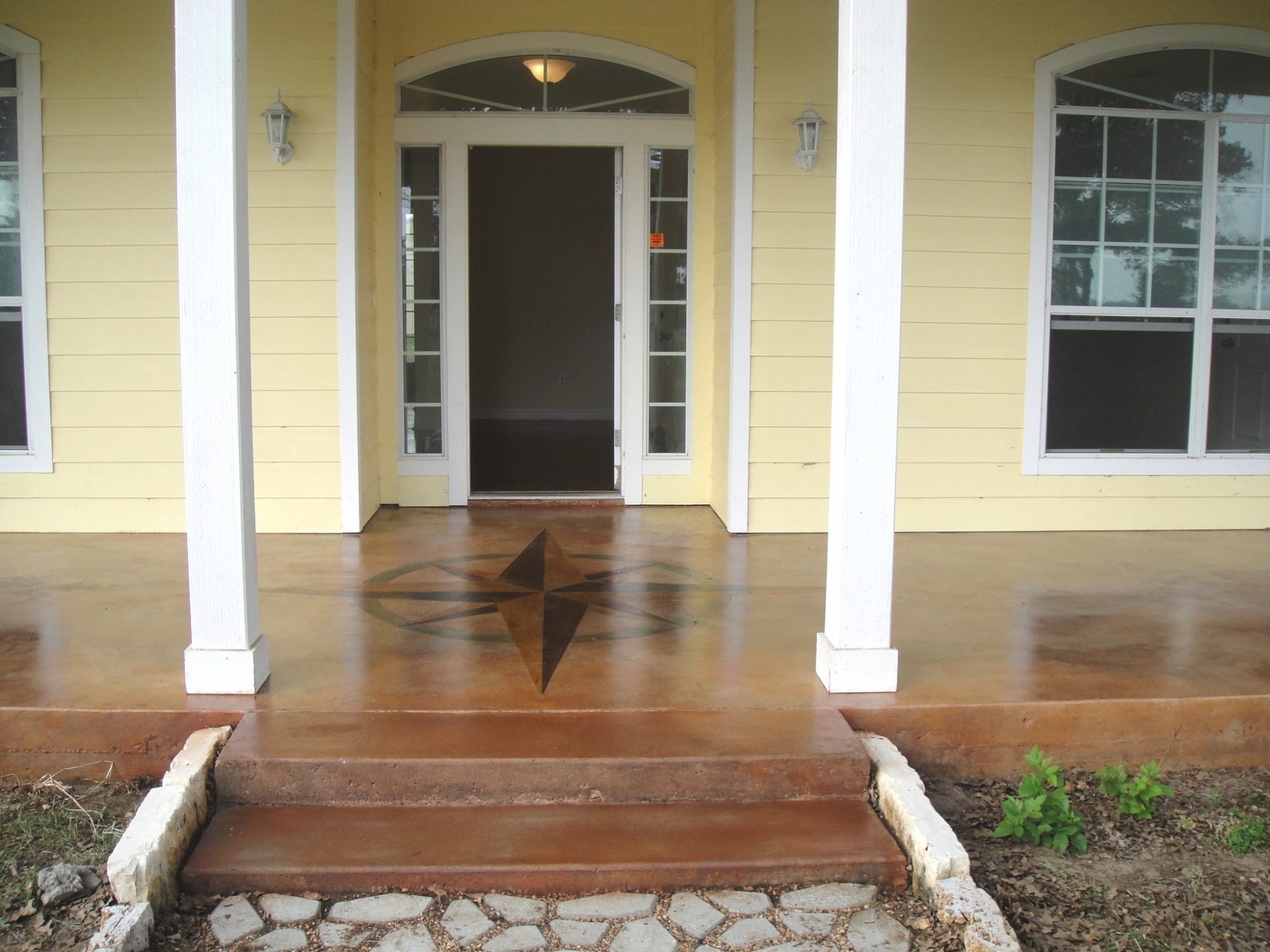 Exterior Stained Concrete