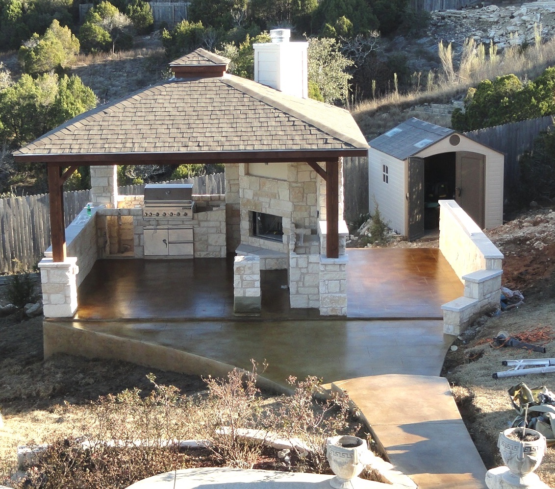 Exterior Stained Concrete