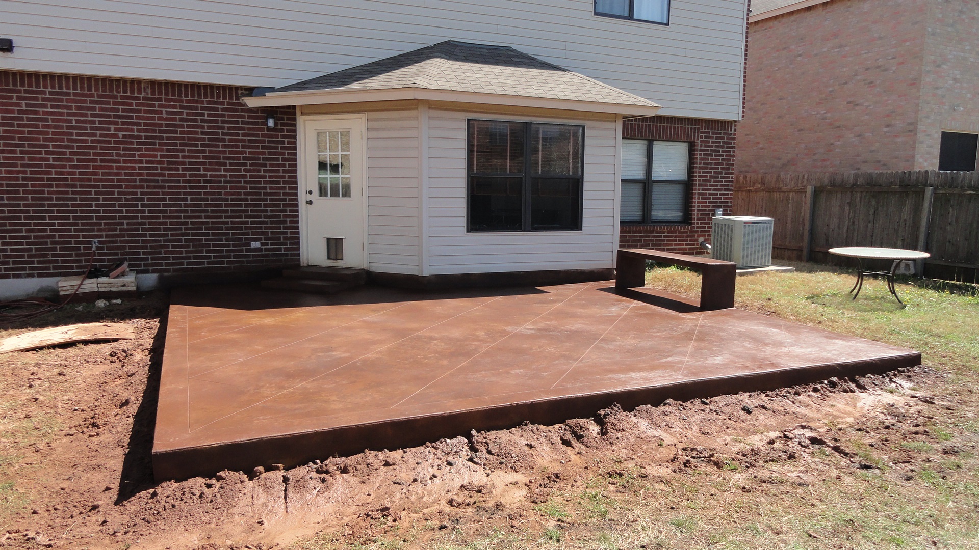 Exterior Stained Concrete