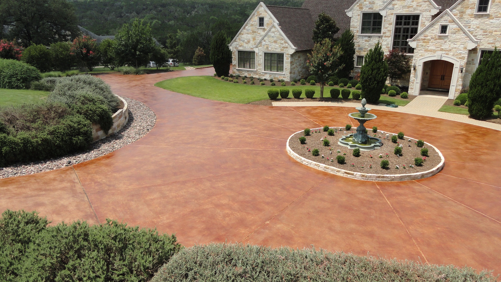 Exterior Stained Concrete