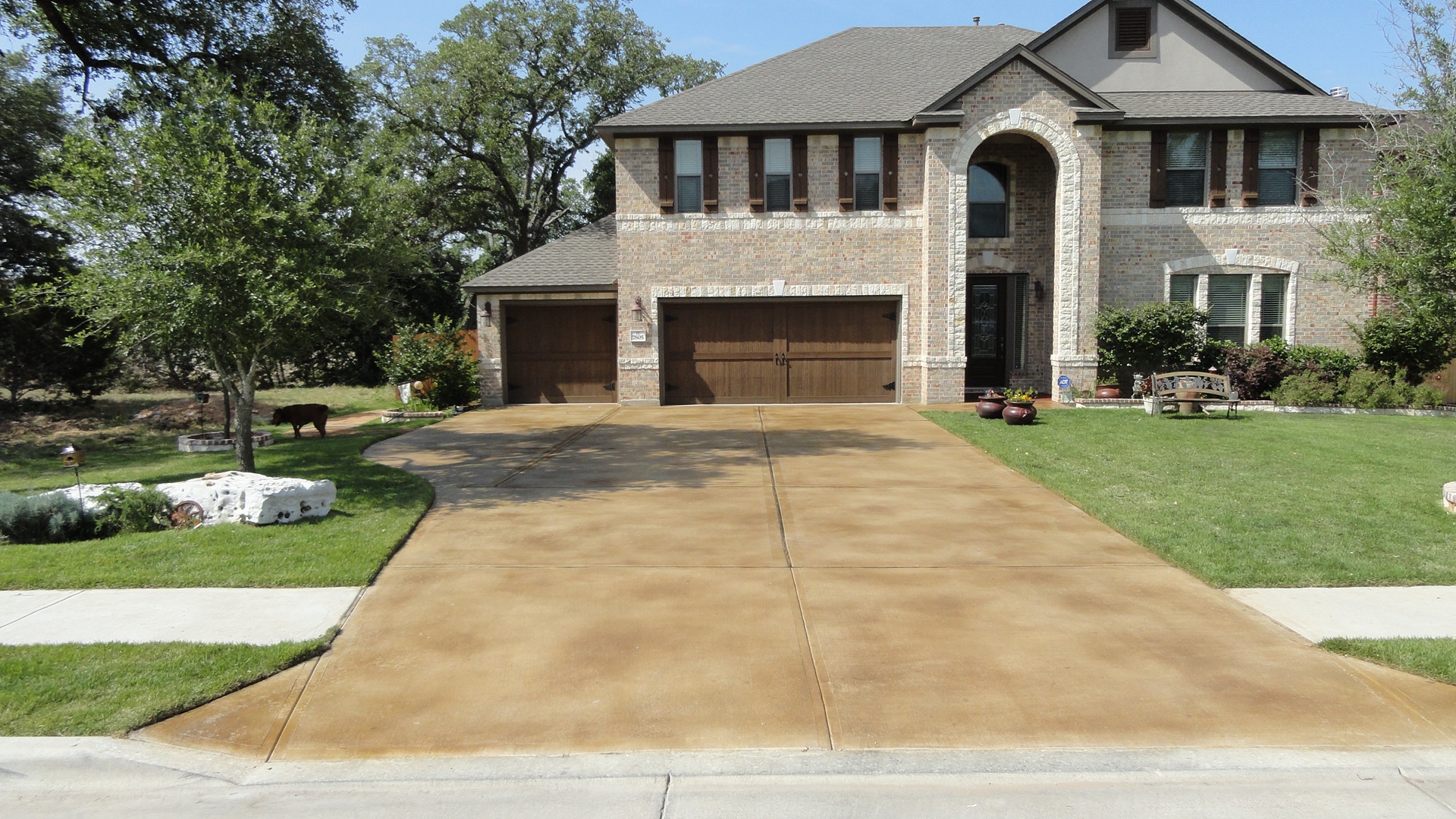 Exterior Stained Concrete