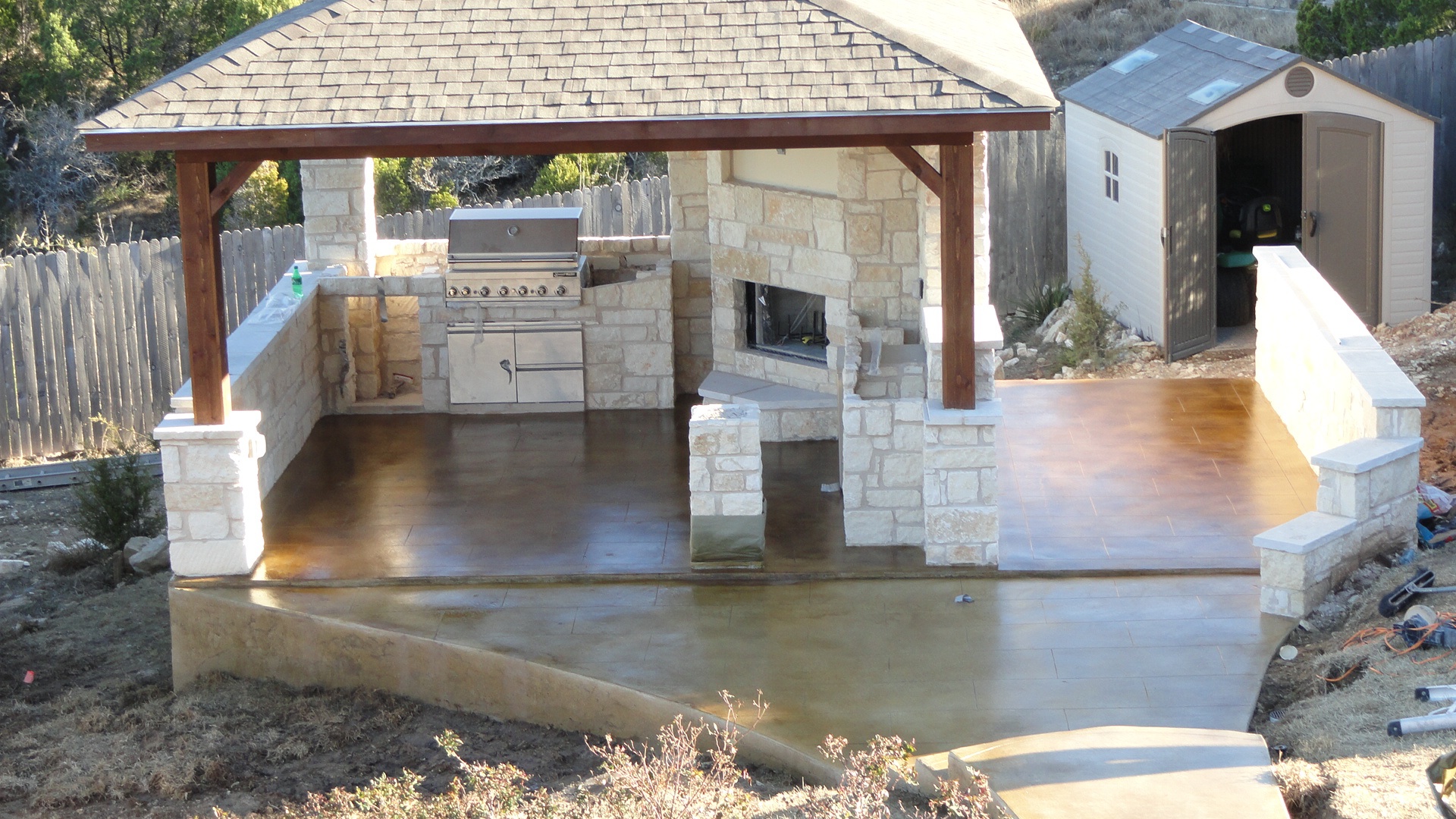 Exterior Stained Concrete