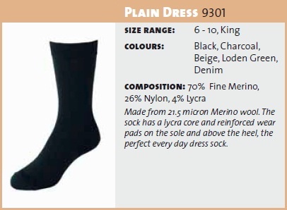 Plain Dress Sock 9301