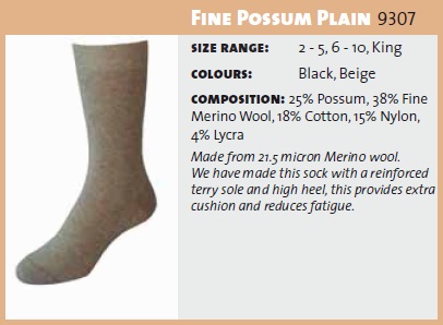 Fine Possum Plain Sock 9307