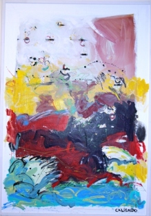 L37 LATEX PAINT ON CANVAS 48x70   $3,500