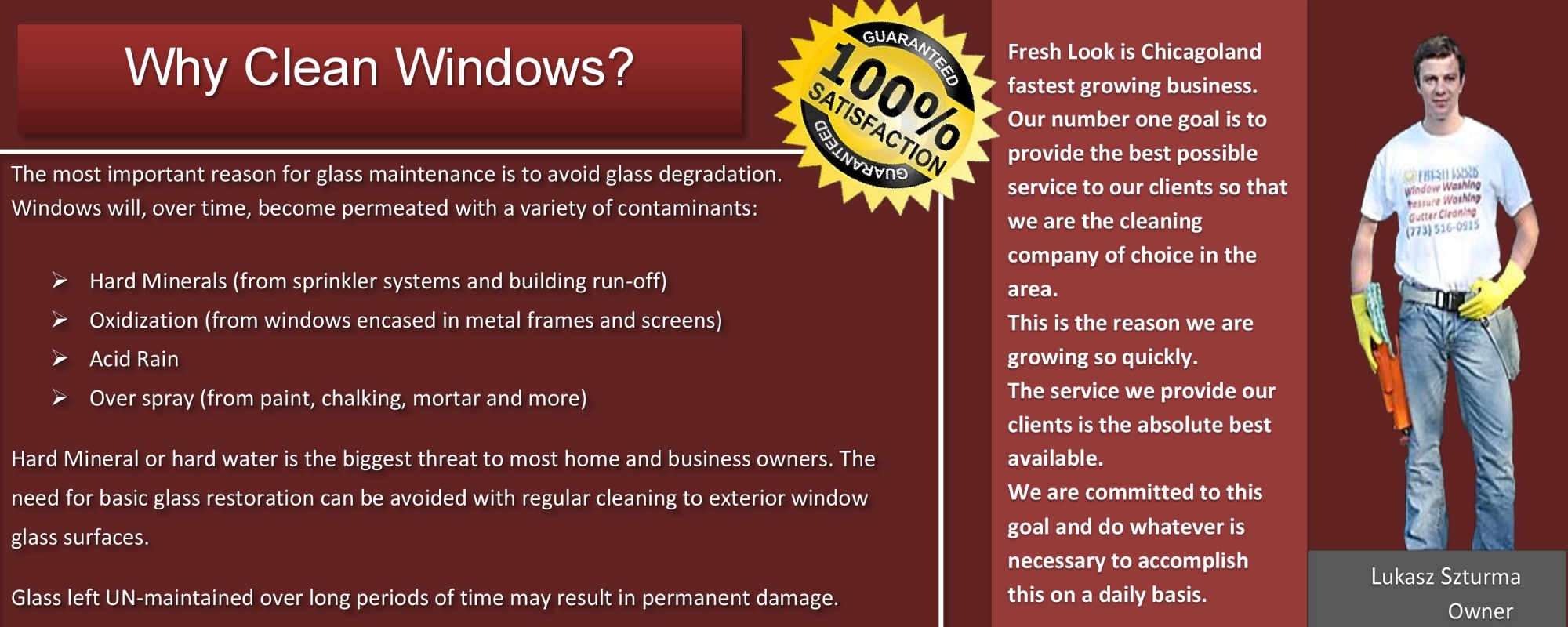 Fresh Look Window Cleaning & Gutter Cleaning/Northbrook