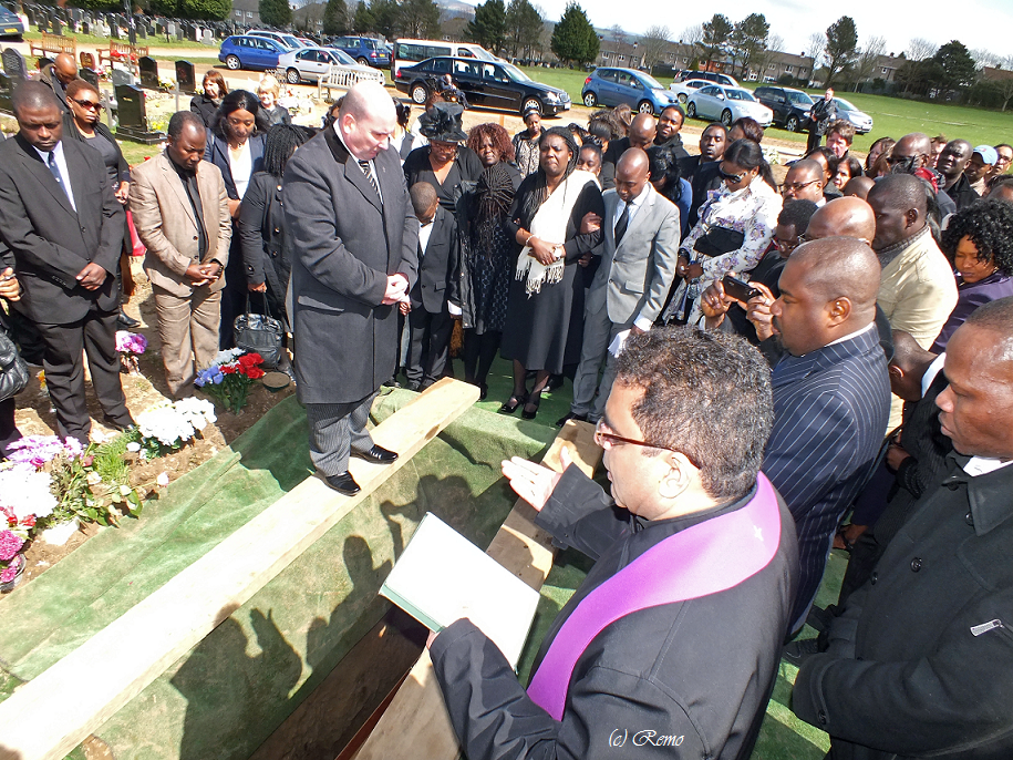 Funeral of Peter Bockarie in Swansea