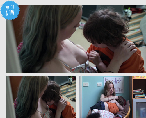 Melissa George breastfeeding - The Slap