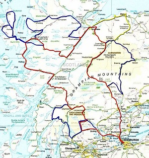 Highlands of Scotland: example of a 3 day tour